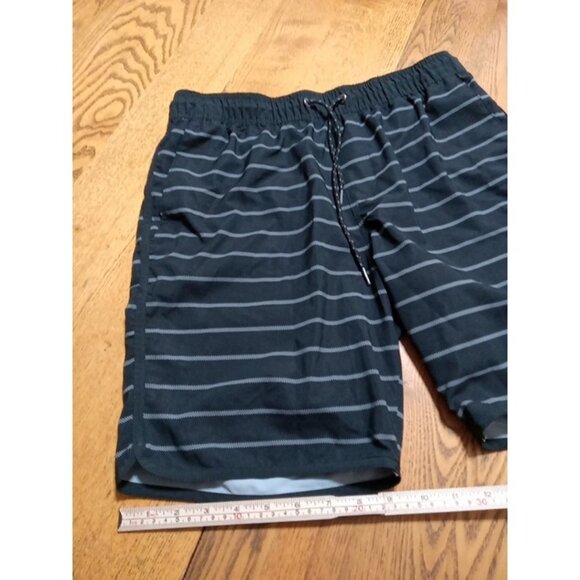 BILLABONG Shorts Mens SMALL BLACK STRIPPED  Preowned Swim ? Summer Spring Beach - Picture 3 of 8